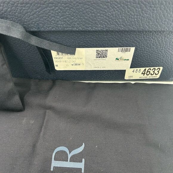 Men's Dior B 57 dribble low top leather sneakers size 44 made in Italy - Picture 11 of 15